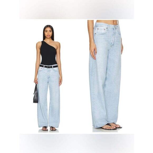 Agolde Denim - NWT AGOLDE Low Slung Baggy Jeans in “Fragment” light wash